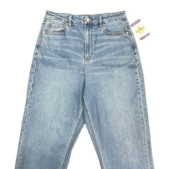 AEO Curvy Mom Jeans Womens 10 Regular Lt Wash Classic Minimal Preppy Normcore - Picture 11 of 16